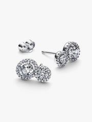 Embracing Halo Stud Earrings
