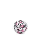 Openwork Hearts Mom Charm
