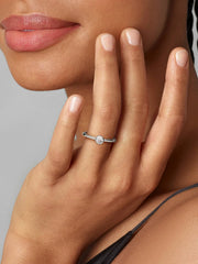 Pandora Era Bezel Sterling Silver Lab-grown Diamond Ring